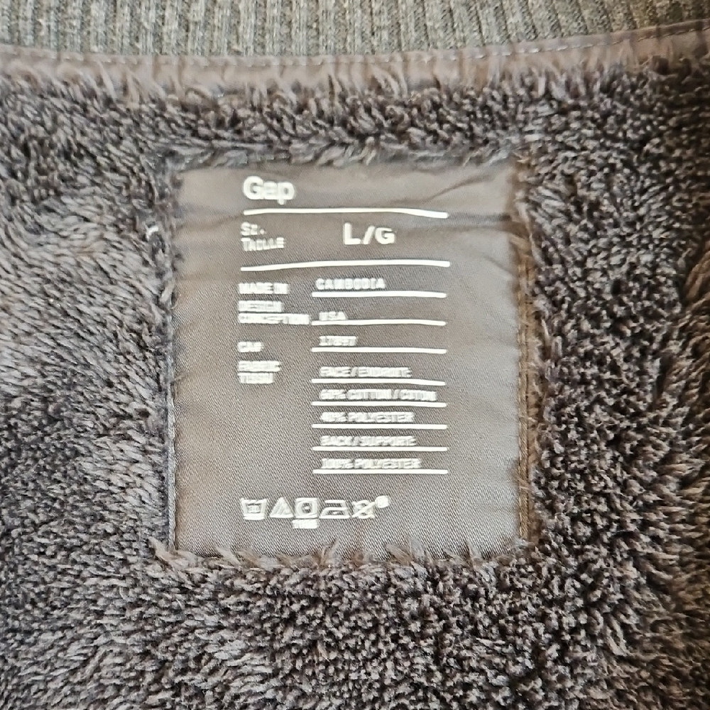 GAP Men's Charcoal Zip-Up Sweater Jacket - Picture 4 of 4